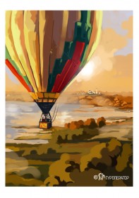 На большом воздушном шаре!